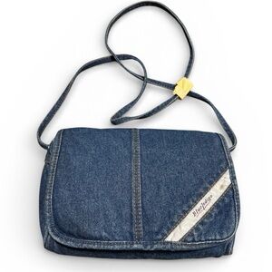 Vintage Deadstock Blue Indigo denim crossbody bag
